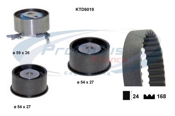 PROCODIS FRANCE paskirstymo diržo komplektas KTD6019